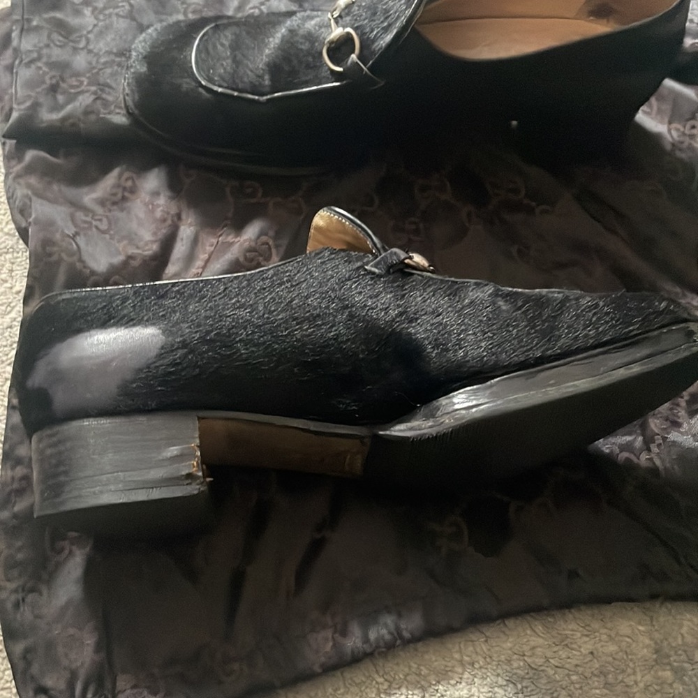 pony skin loafers